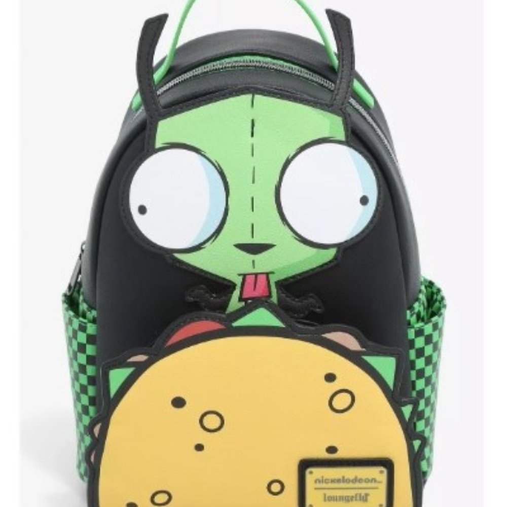 Loungefly Invader Zim GIR Taco Mini Backpack New With Tags